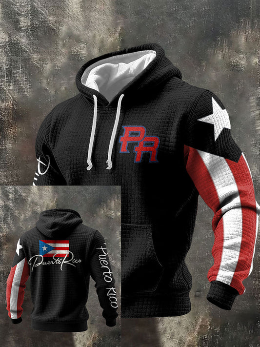 Sudadera con capucha de los hombres de arte orgulloso de Puerto Rico