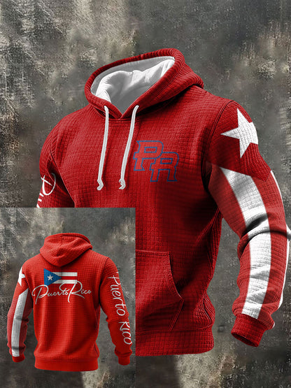 Sudadera con capucha de los hombres de arte orgulloso de Puerto Rico