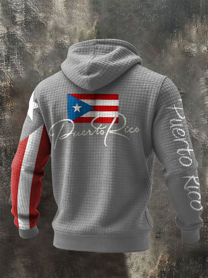 Sudadera con capucha de los hombres de arte orgulloso de Puerto Rico