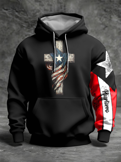 Hombres Puerto Rico orgulloso arte impreso Hoodie