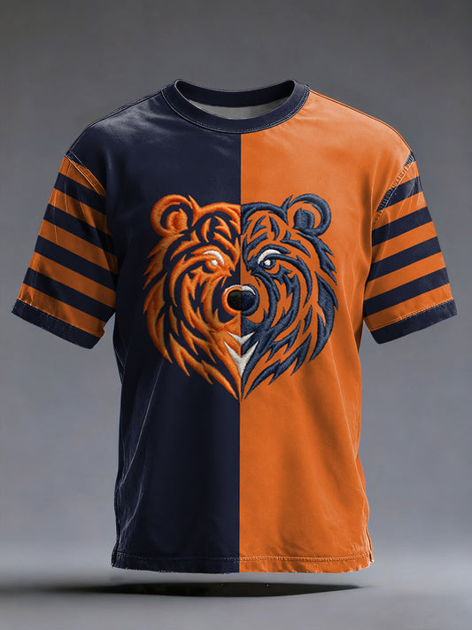 Bear Down Football Fans Gameday Casual Tee de hombre