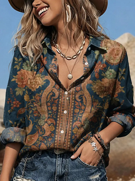 Camisas estampadas de mujer Western Pattern