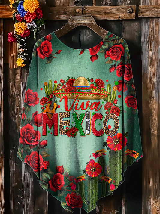 Chal Estampado Unisex Fiesta Cinco De Mayo Mexicano