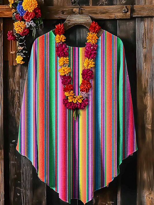 Unisex Fiesta Mexicana Cinco De Mayo Arte Impreso Chal