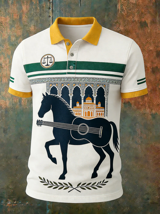 Polo conmemorativo del festival español de Andalucía de los hombres