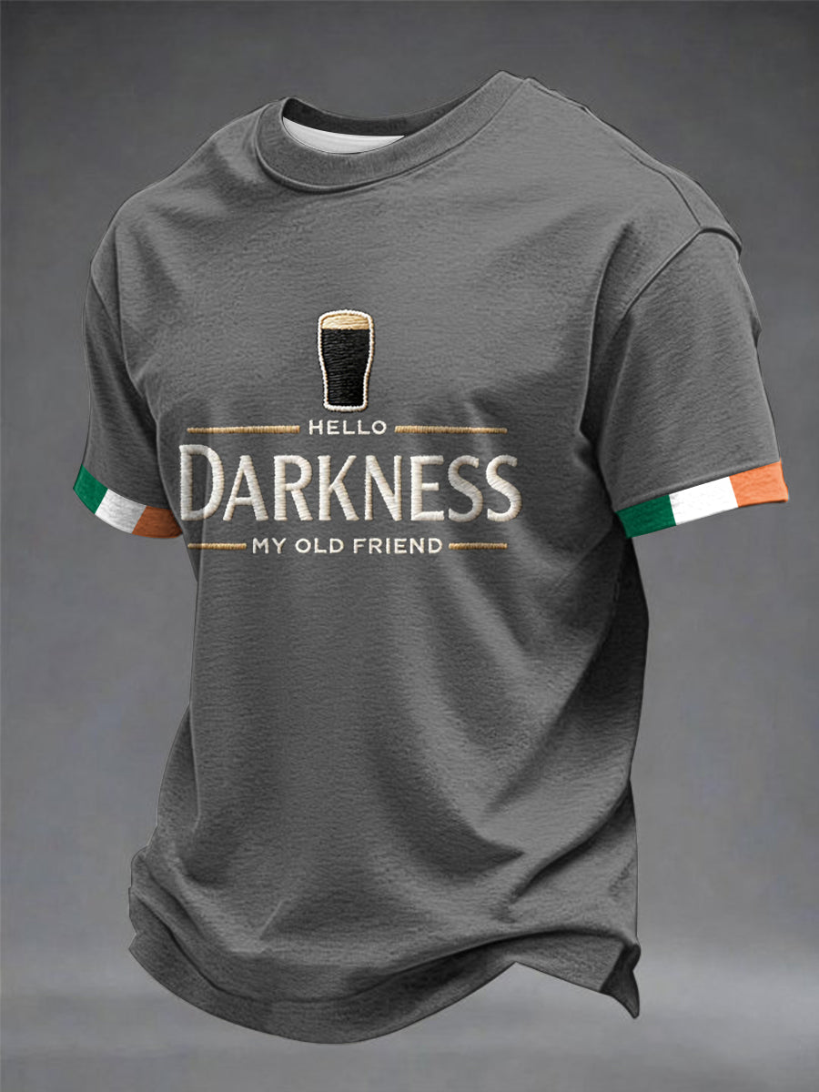 Camiseta Hola oscuridad de los hombres mi viejo amigo