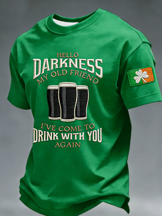 Camiseta Hola oscuridad de los hombres mi viejo amigo
