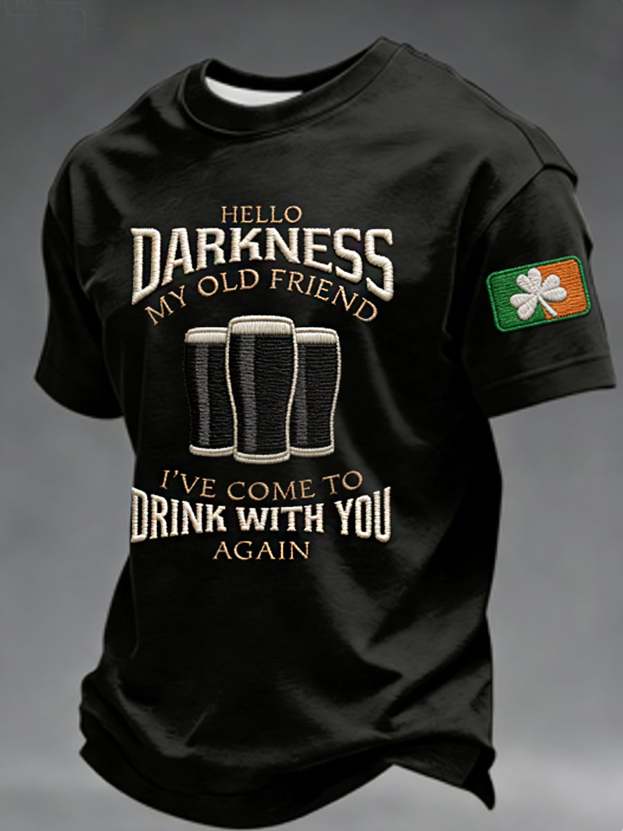 Camiseta Hola oscuridad de los hombres mi viejo amigo