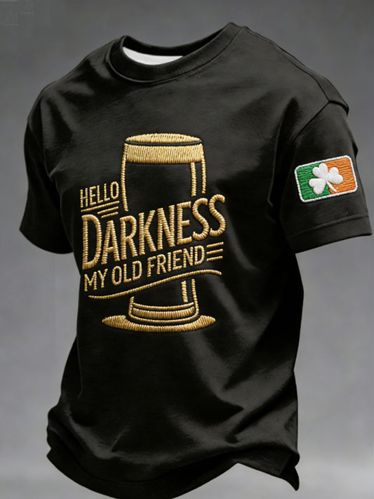 Camiseta Hola oscuridad de los hombres mi viejo amigo