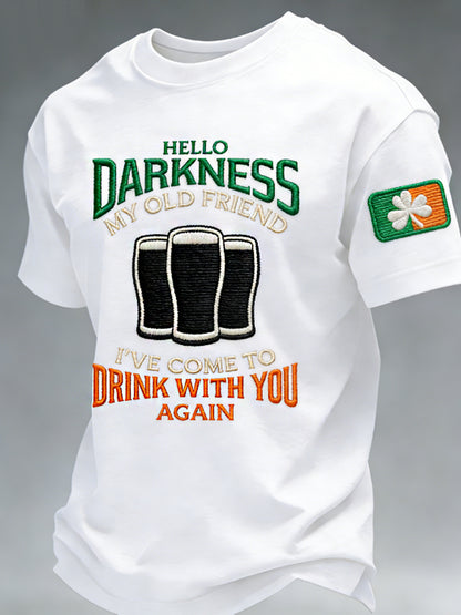 Camiseta Hola oscuridad de los hombres mi viejo amigo