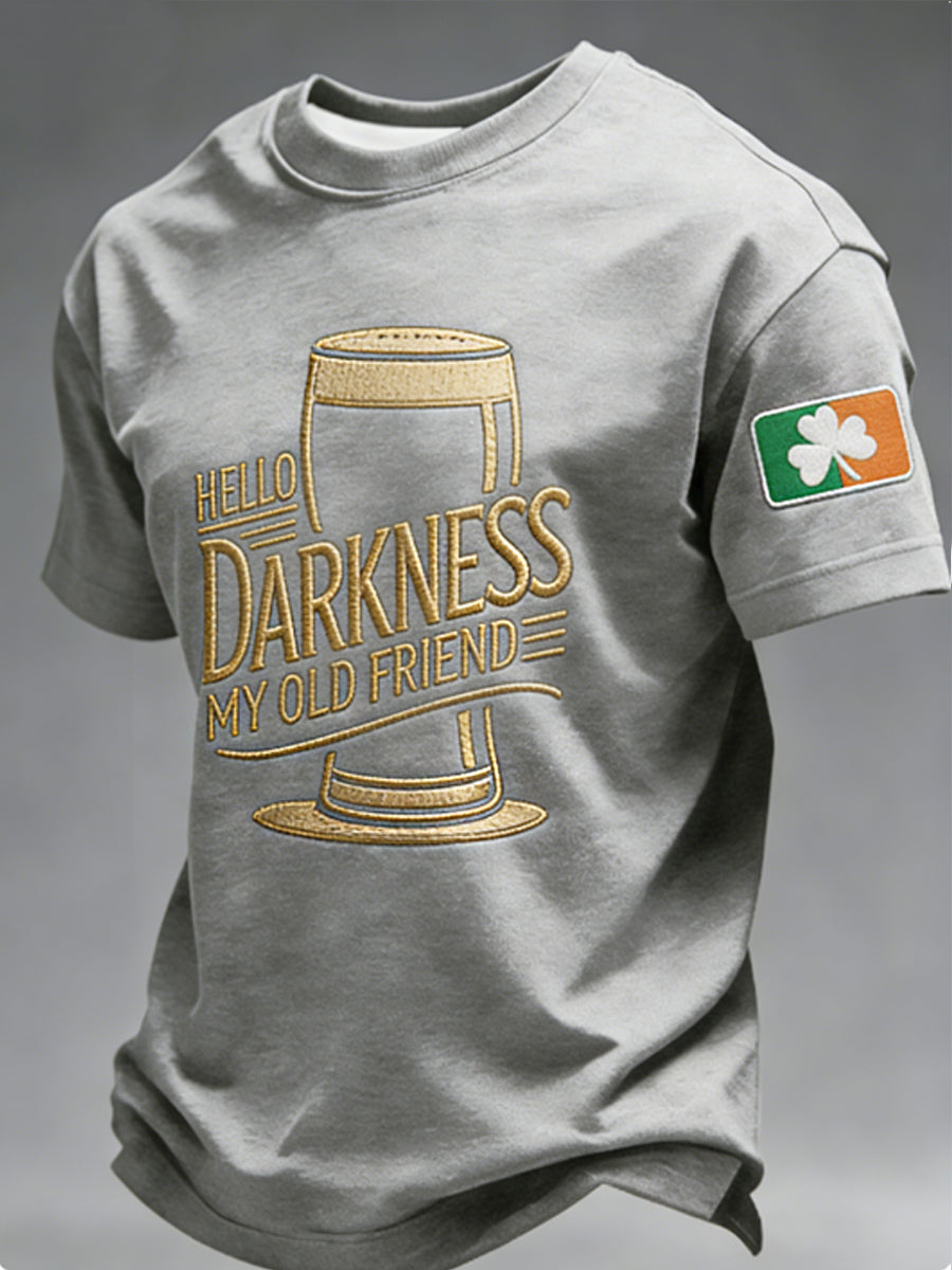 Camiseta Hola oscuridad de los hombres mi viejo amigo
