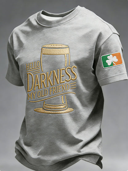 Camiseta Hola oscuridad de los hombres mi viejo amigo