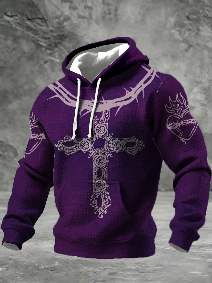 Sudadera con estampado de Semana Santa para hombre