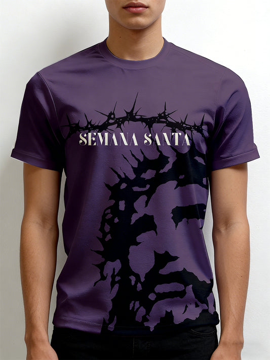Camiseta para hombre con temática de la Semana Santa mexicana
