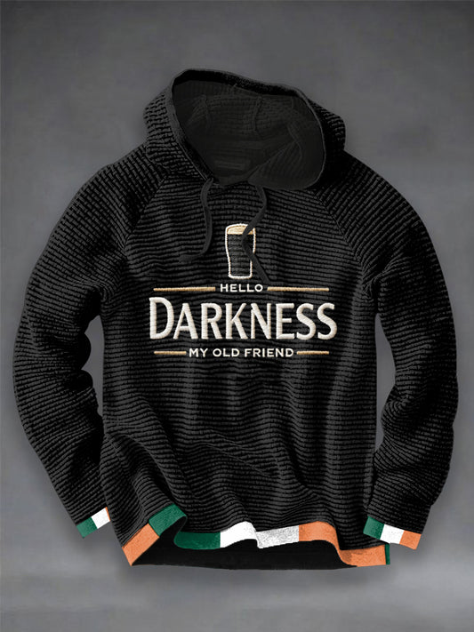 Sudadera con capucha Hello Darkness My Old Friend de hombre