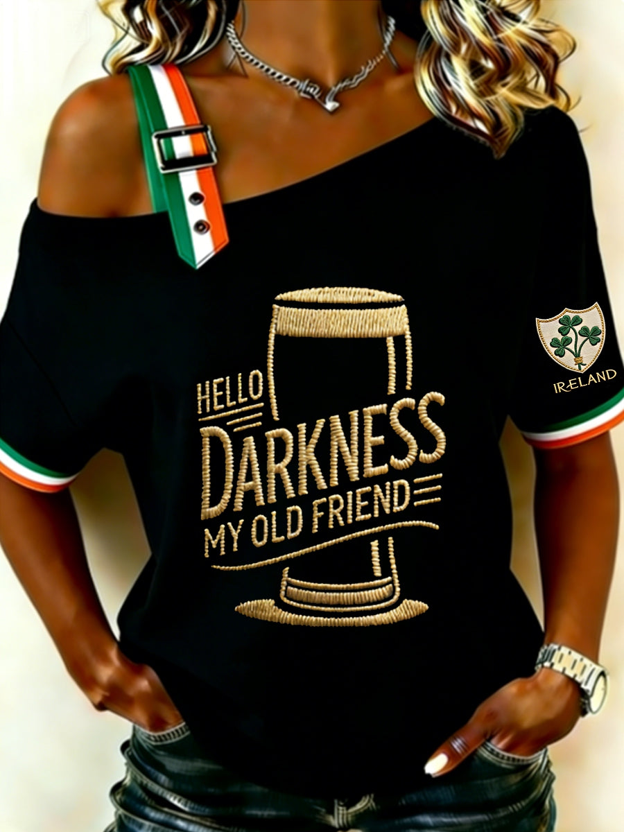 Camisa Hello Darkness My Old Friend para mujer