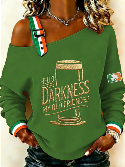 Sudadera para mujer HELLO DARKNESS MY OLD FRIEND