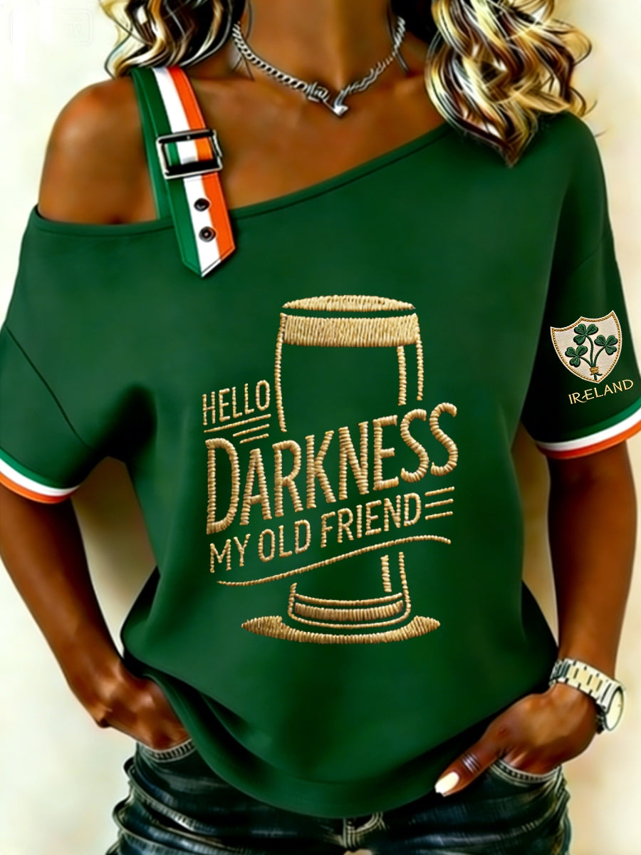 Camisa Hello Darkness My Old Friend para mujer
