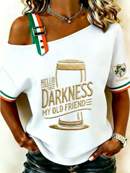 Camisa Hello Darkness My Old Friend para mujer