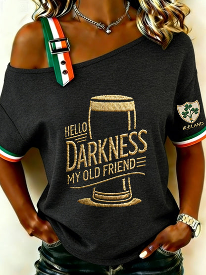 Camisa Hello Darkness My Old Friend para mujer