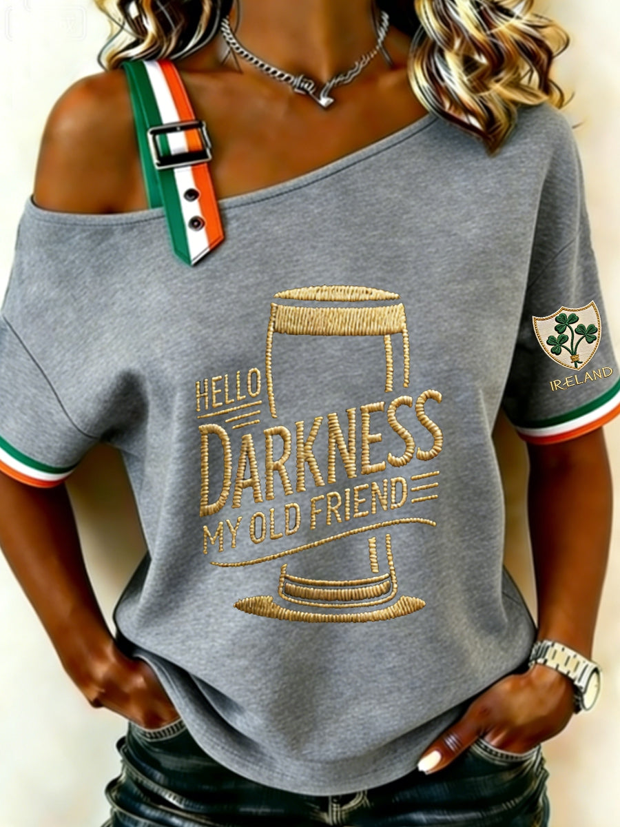 Camisa Hello Darkness My Old Friend para mujer