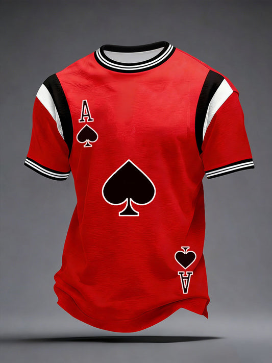 Camisetas de Poker Spade A para hombre