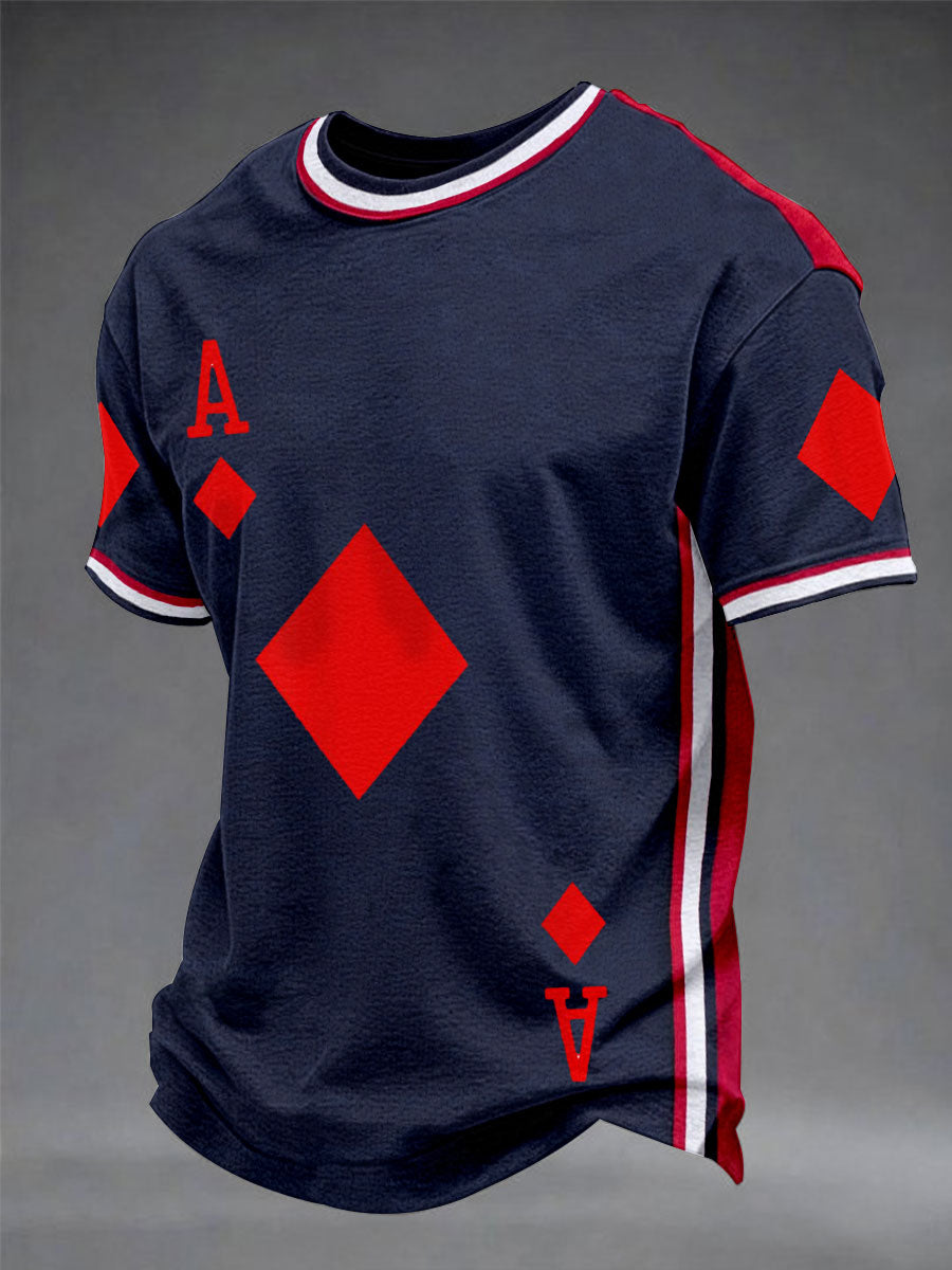 Camisetas de Hombre Poker Diamond A