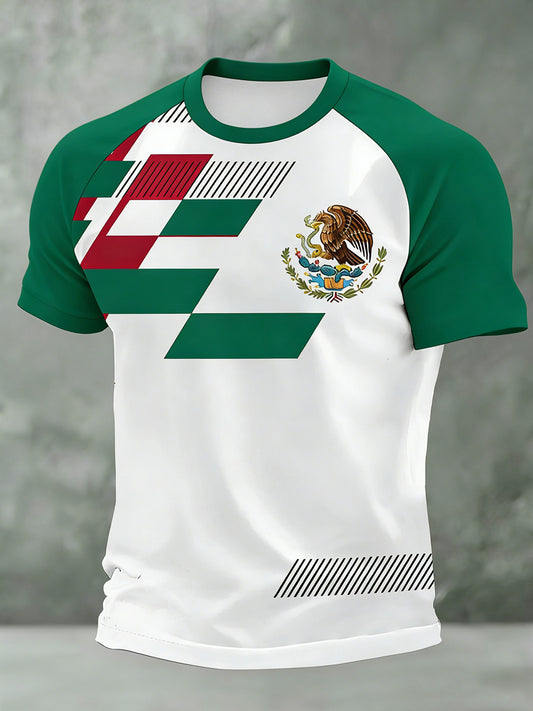Camiseta mexicana de la impresión del arte de los hombres