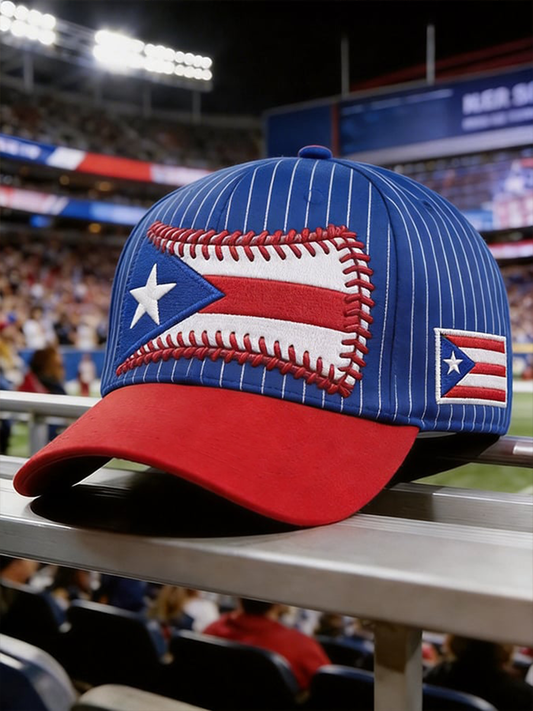 Unisex Puerto Rico béisbol impresión sombrero