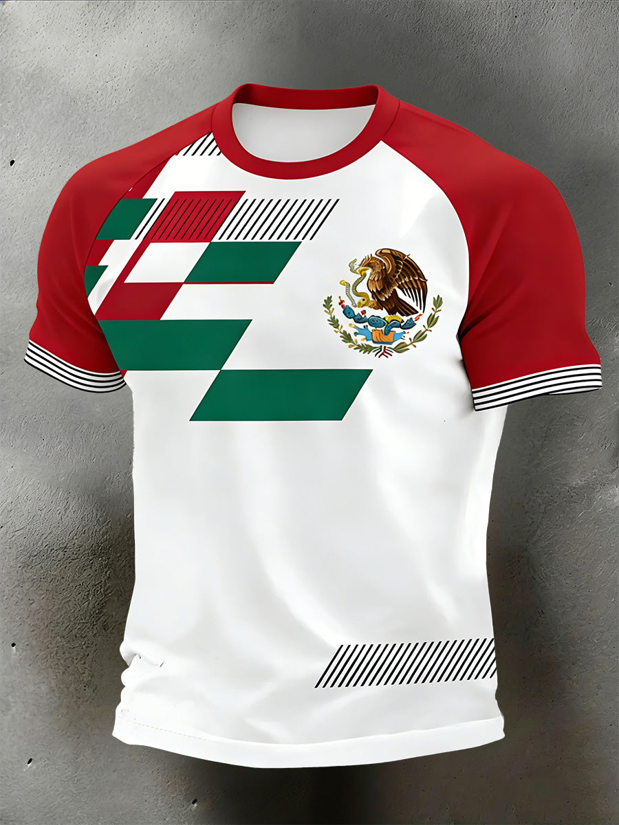 Camiseta mexicana de la impresión del arte de los hombres
