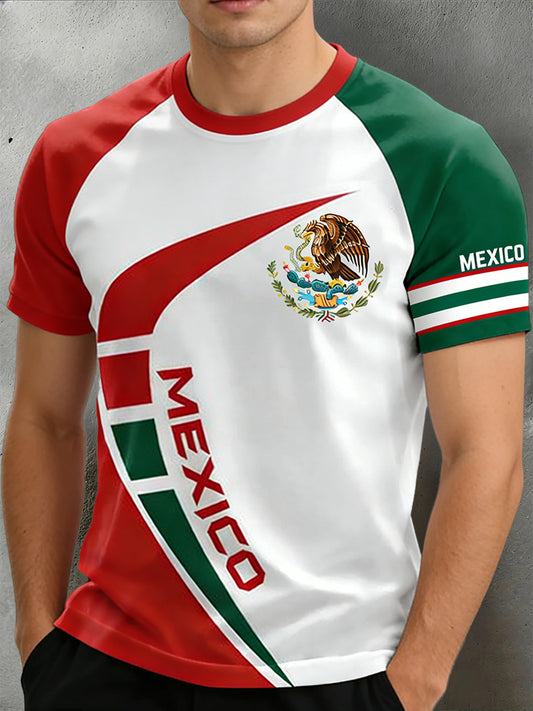 Camiseta mexicana de la impresión del arte de los hombres