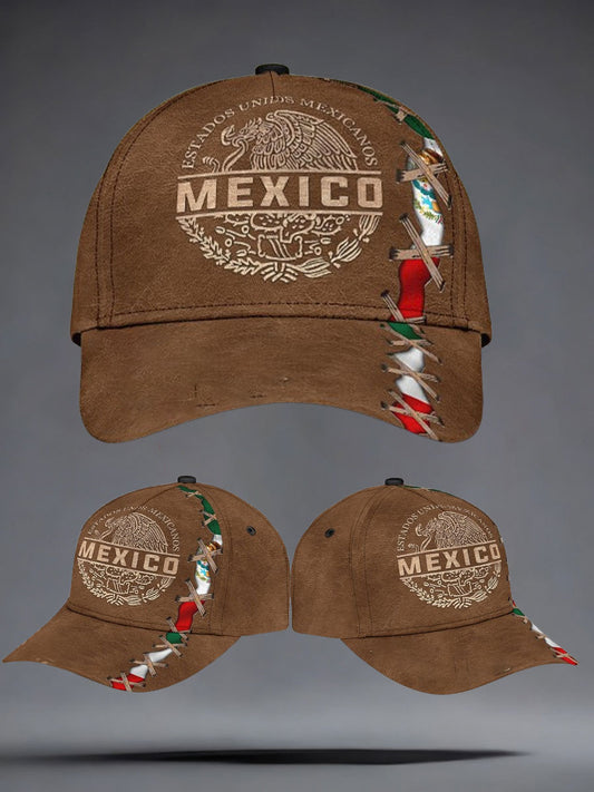 Sombrero unisex de la impresión del amante del béisbol de México