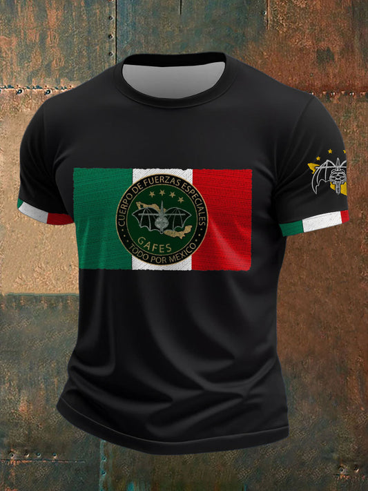 Camiseta estampada México GAFE Veteran Military Lover para hombre