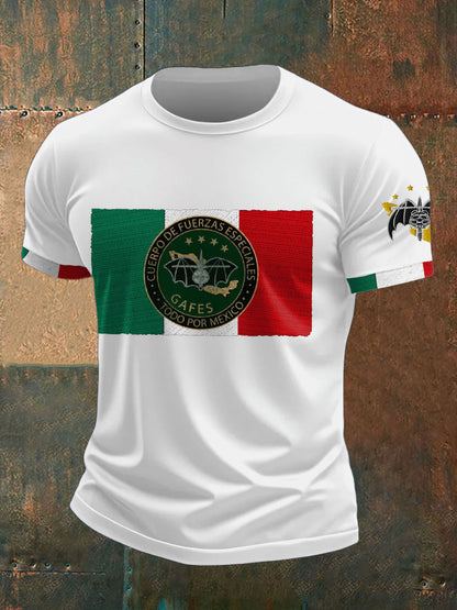 Camiseta estampada México GAFE Veteran Military Lover para hombre