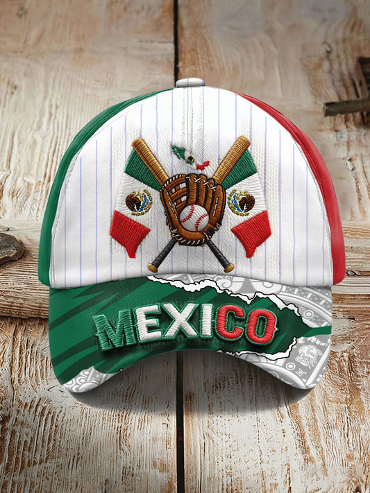 Unisex México béisbol amante impreso sombrero