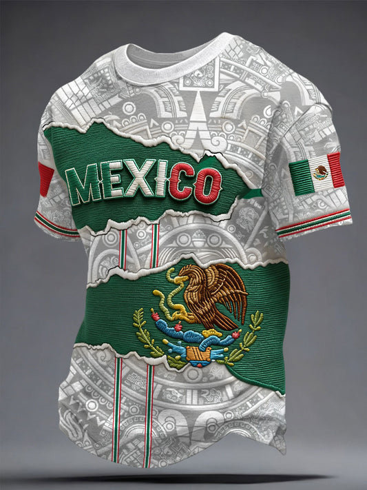 Camiseta estampada para hombres, amantes del béisbol mexicano