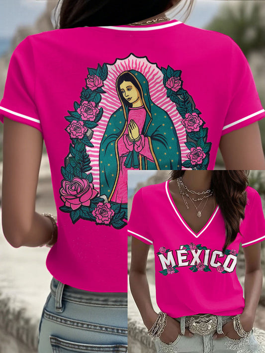 Camiseta estampada México Baseball Lover para mujer