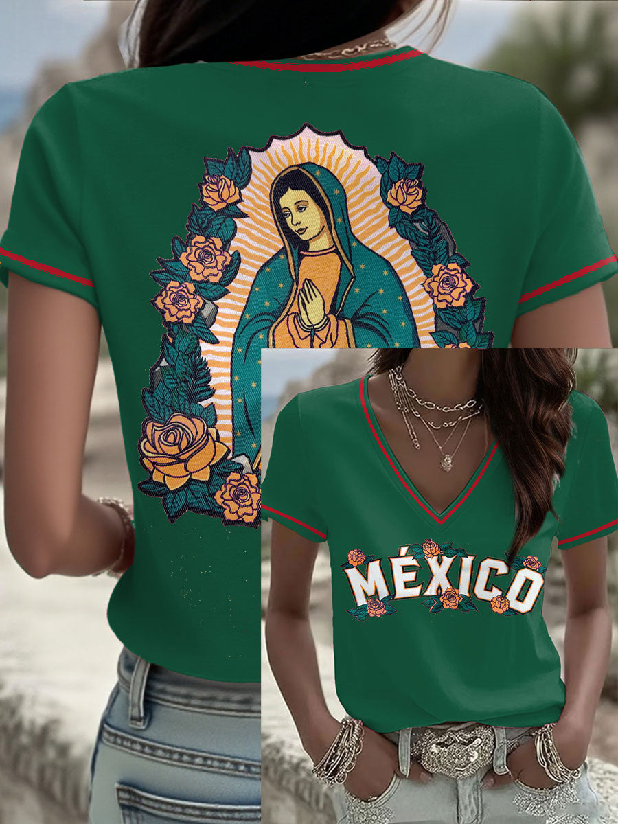 Camiseta estampada México Baseball Lover para mujer