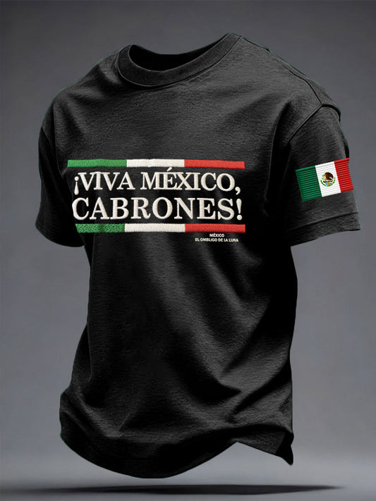 Camiseta estampada para hombres, amantes del béisbol mexicano