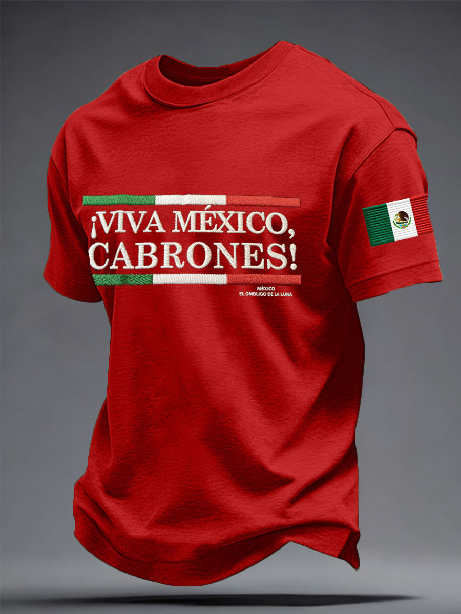 Camiseta estampada para hombres, amantes del béisbol mexicano