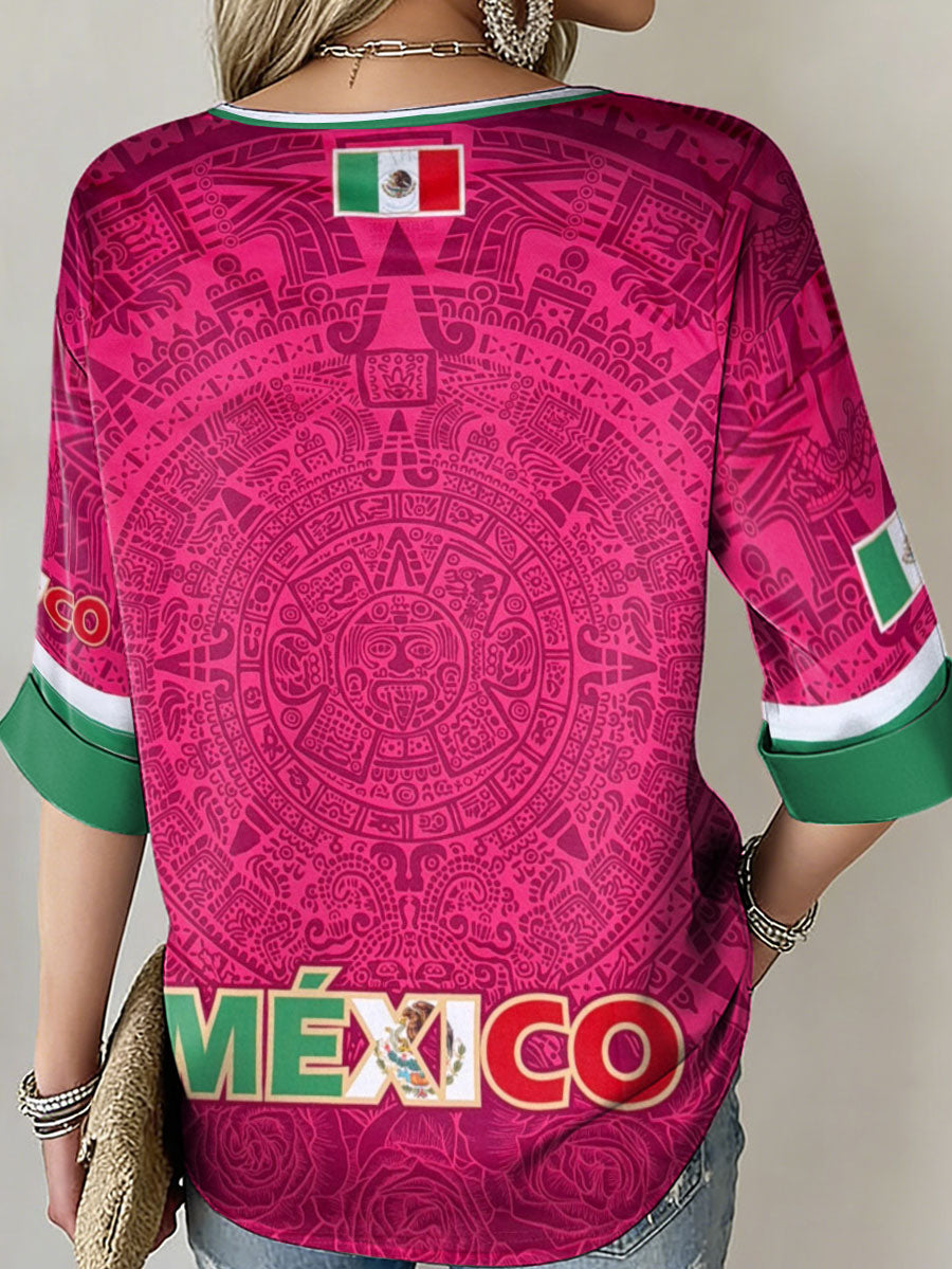 Tops estampados de mujer Mexico Football Lover