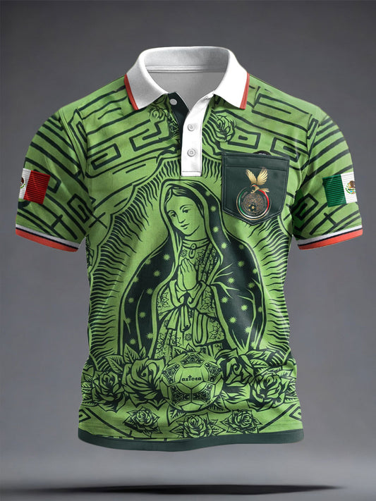 Tops casuales impresos amante del fútbol de México de los hombres