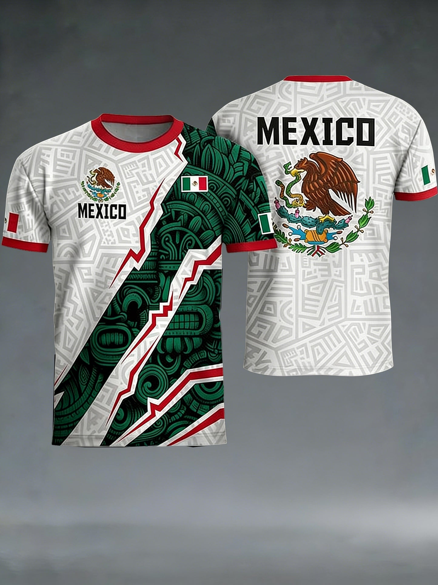 Camiseta con estampado de fútbol para hombre
