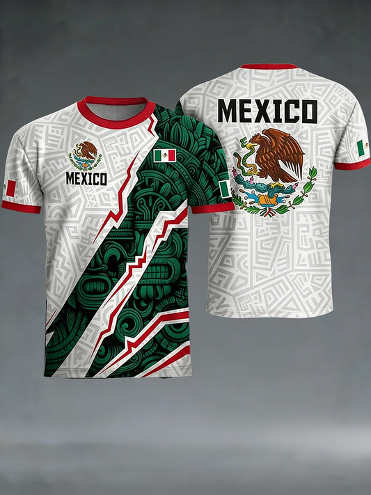 Camiseta con estampado de fútbol para hombre