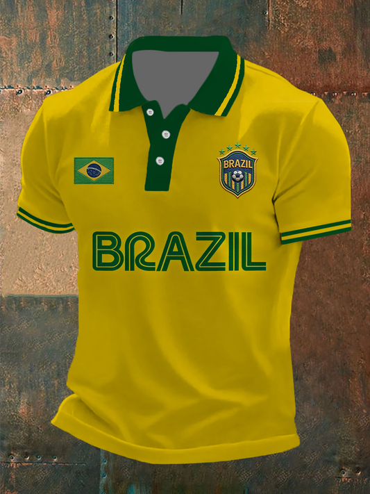Camiseta de fútbol de Brasil para hombre