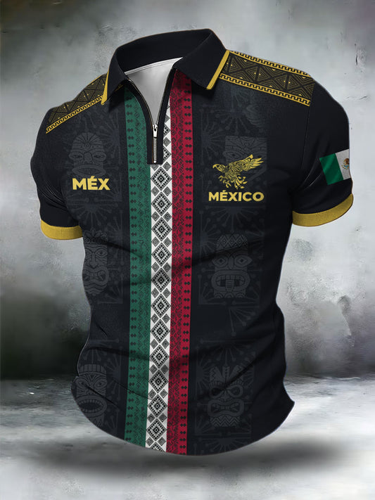 Camisetas casuales estampadas para amantes del fútbol mexicano, para hombre
