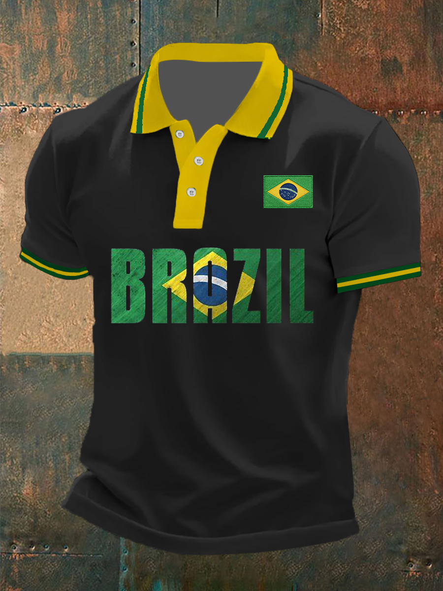 Camiseta de fútbol de Brasil para hombre