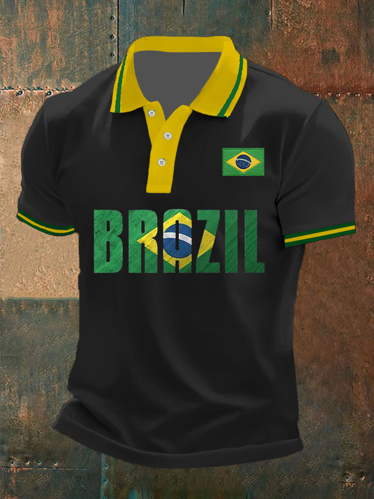 Camiseta de fútbol de Brasil para hombre