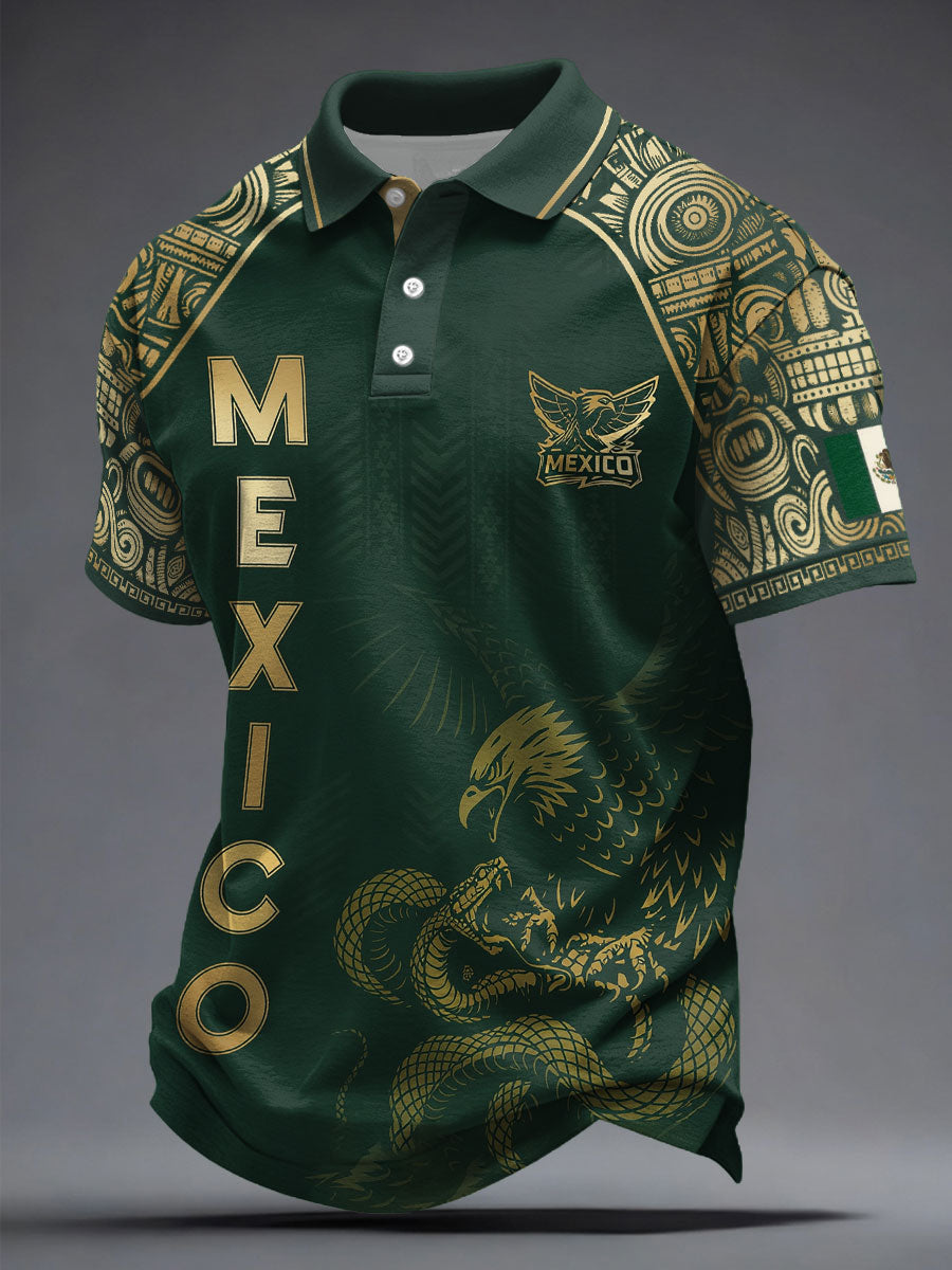 Camisetas casuales estampadas para amantes del fútbol mexicano, para hombre