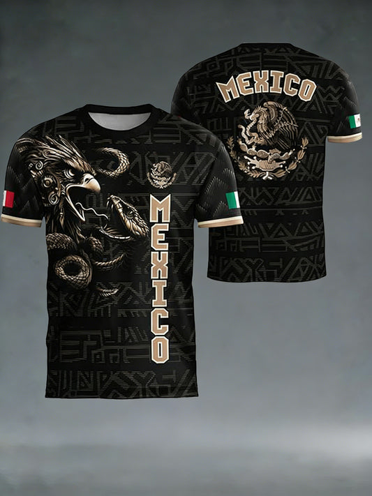 Camiseta con estampado de fútbol para hombre